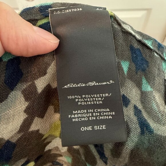 Eddie Bauer Infinity Scarf Excellent Condition Grey & Blue - Picture 3 of 4
